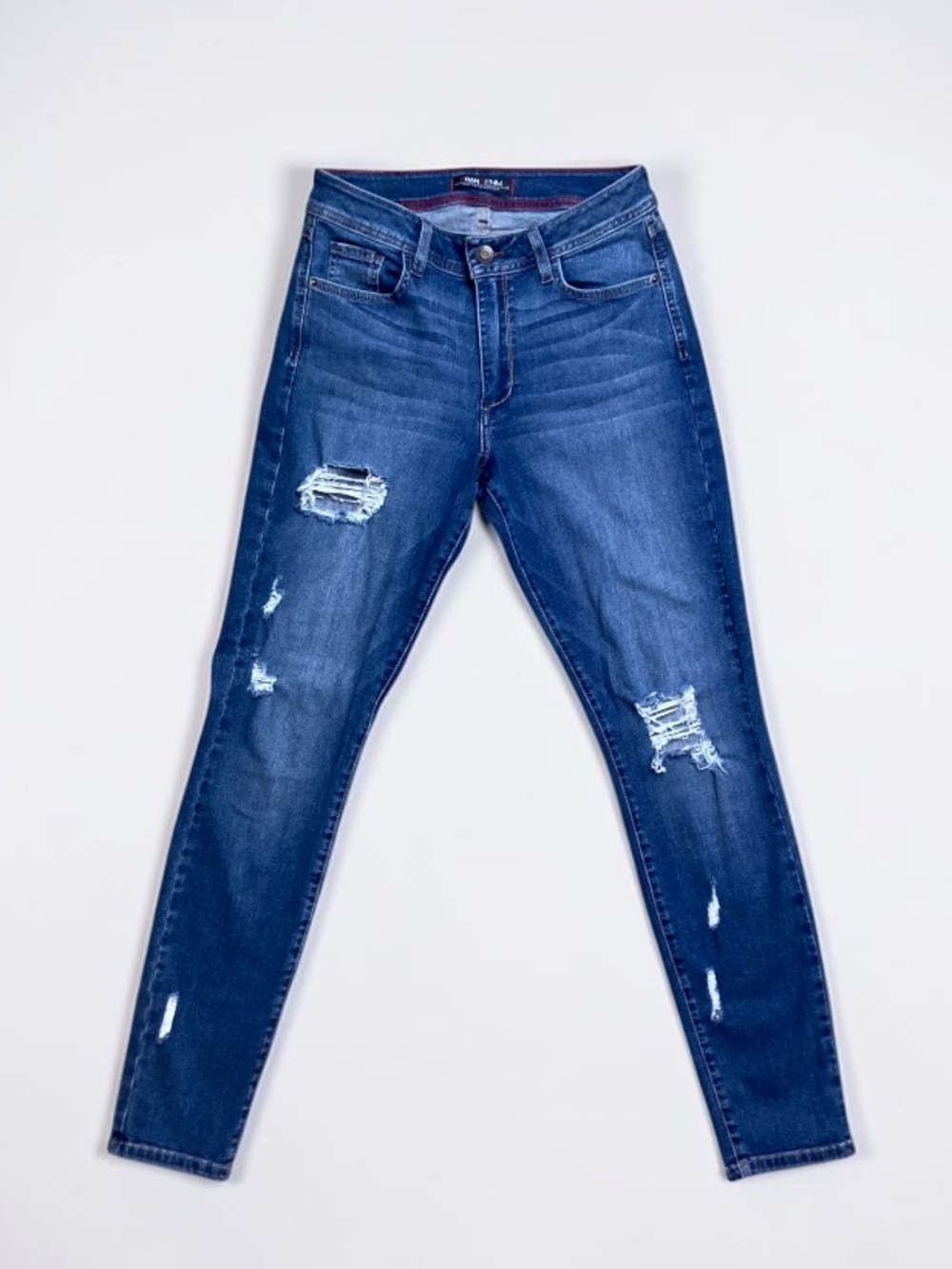 Fran Denim Nicole High Rise Skinny Medium Stone Wash Jeans Size 28